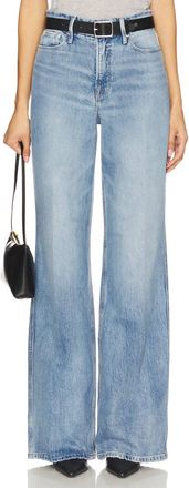 Good American Good Skate High-Rise Wide-Leg Jeans In Indigo