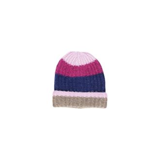 Pieces Blauwe Acryl Wintermuts Dames Collectie - Dames - Hoeden - Veelkleurig - ONE Size - Polyester - Accessoires