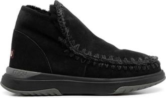 Mou Lace-up Boots - Heren - Winterlaarzen - Zwart - 40 EU - Wol - Schoenen