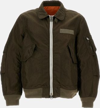 sacai Giacca In Nylon Twill