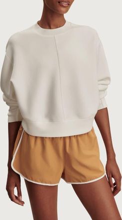 Varley Tasmin Crop Sweatshirt in Snow White at Nordstrom, Size X-Large