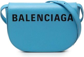 Balenciaga Pre-owned Balenciaga Grained Calfskin Logo Ville Day Crossbody XS Ladies W8SAYZ65TSBHEXTA