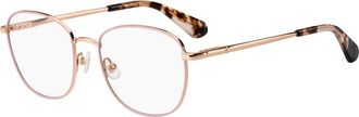 Kate Spade New York Ros&eacute;gouden Brillenmontuur Makensie - unisex - Brillen - Roze - 53 MM - Accessoires