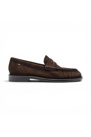 Tamaris Womens Brown Leather Loafer Casual Shoes - 24251-47