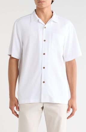 Tommy Bahama Coastal Ease Designated Driver IslandZone Camp Shirt in White at Nordstrom, Size Xx-Large