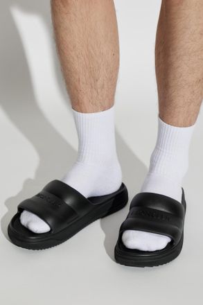 Moncler Altive Slides, Mens, Black