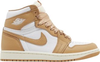Nike Dames/Dames Air Jordan 1 Retro OG Praline Leather High Cut Trainers (Tan)