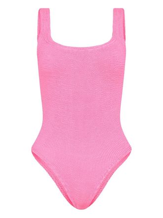 Hunza G square-neck swimsuit - women - Nylon/Elastane - One Size - Pink