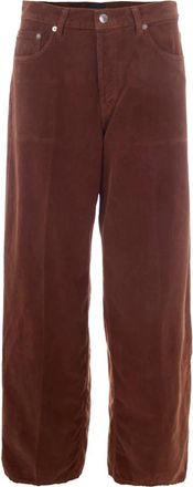 Haikure Pantalone Bethany Velvet - Dames - Straight fit broeken - Bruin - W26 - Katoen - Broeken