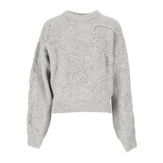 Rotate Maglione 3D Flower - - Knitwear - Donna - Grigio - XS