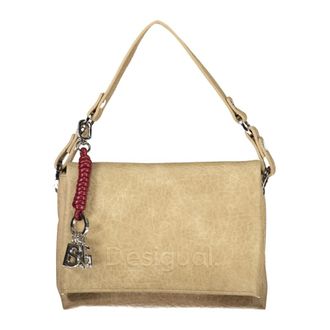 Desigual Bolso Half Logo Venecia 4.0 - Bags - Mujer - Beige - ONE SIZE