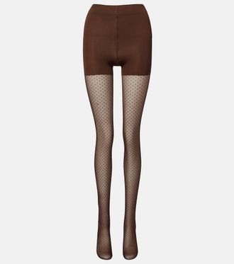 Wolford Control polka-dot sheer tights