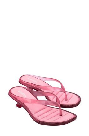 Melissa Kitten Heel Flip Flop in Pink at Nordstrom, Size 10