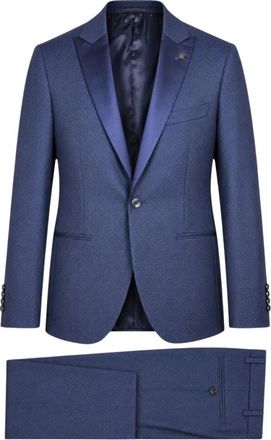 Luigi Bianchi Mantova Single Breasted Suit - Heren - Business pakken - Blauw - L - Kostuums