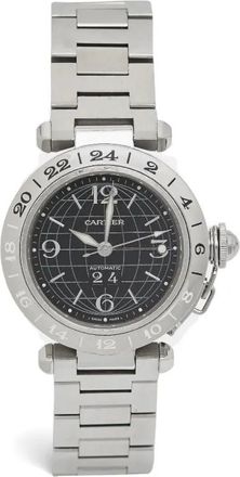 Cartier Pasha 35mm - women - stainless steel - One Size - Black