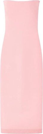 Jacquemus Roze Gebreide Jurk Sera Maille Stijl - Dames - Casual kleedjes - Roze - S - Polyester - Kleedjes