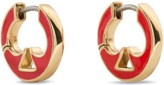 Kate Spade New York everyday spade cutout huggie hoop earrings in Hot Cinnamon at Nordstrom