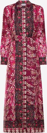 Pierre-Louis Mascia Midikleid mit Spitzkragen Aloe