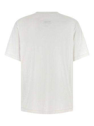 Maison Margiela Logo-Embroidered Cotton T-Shirt - White