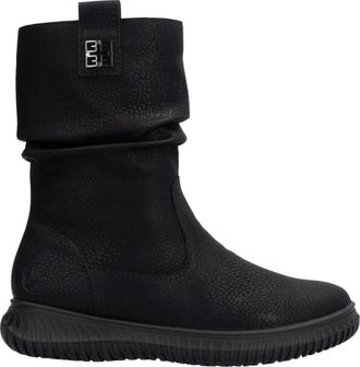 Rieker Casual Enkellaarsjes - Dames - Enkellaarsjes - Zwart - 38 EU - Leer - Schoenen
