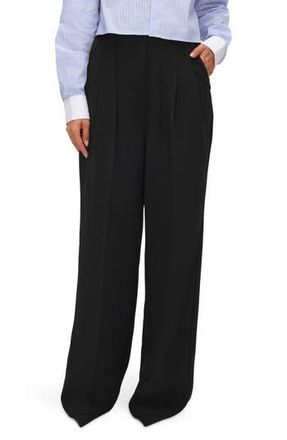 Good American Luxe Suiting Wide Leg Pants in Black at Nordstrom Rack, Size 14