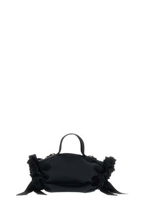 Simone Rocha Mini Top-Handle Bag with Ribbon Details and Beaded Embroidery