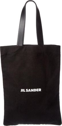 Jil Sander Large Canvas & Leather Tote