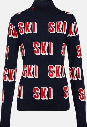 Perfect Moment Wool jacquard turtleneck sweater