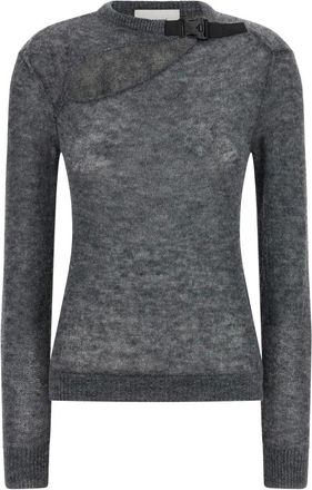 Coperni Dames, Truien, Grijs, Maat: S Wol