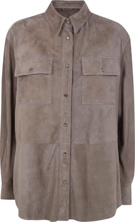 Brunello Cucinelli Leather Shirt