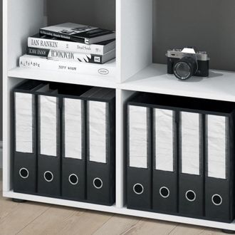 Vicco Separador De Ambientes Tetra, Blanco, 72.6 X 72 Cm Con 2 Cajas Plegables
