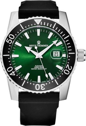 Revue Thommen Diver Automatic Green Dial Mens Watch 17030.2524