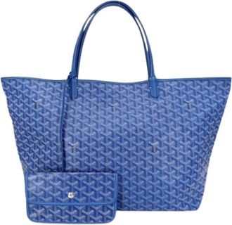 Goyard Pre-owned Vintage Tote Bag - Dames - Vintage Shopper - Blauw - ONE Size - Leer - Vintage