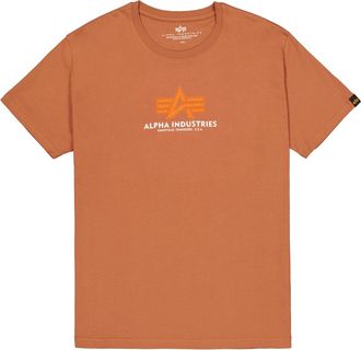 Alpha Industries T-Shirt ALPHA INDUSTRIES Basic T-Shirt BL Rubber, Herren, Gr. S, braun (hazel braun), Obermaterial: 90% Baumwolle, 10% Polyester, Shirts T-Shirt
