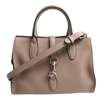 Gucci Pre-owned Vintage Handbag - Dames - Pre-owned - Beige - Maat: ONE Size Leer