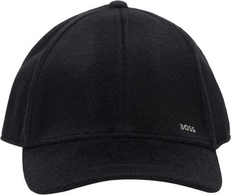 HUGO BOSS Zed-WO-PW Pet - Heren - Petten - Zwart - ONE Size - Wol - Accessoires