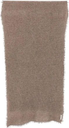 Mirror in the Sky Lichtgewicht open gebreide effen sjaal - Dames - Accessoires - Bruin - Maat: ONE Size Kasjmier