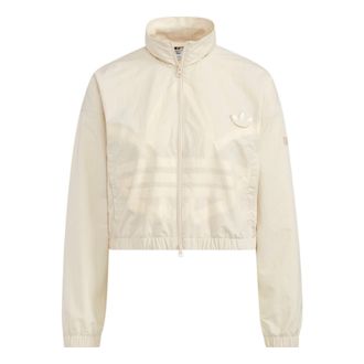 adidas (WMNS) adidas Adicolor Track Jacket Asia Sizing Beige HS1938