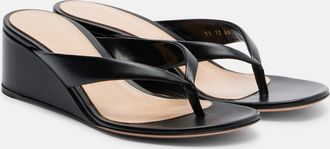 Gianvito Rossi Sandalias con cu&ntilde;a de piel