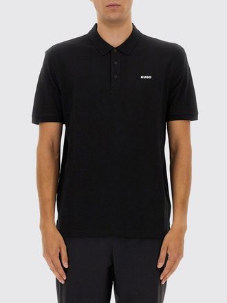 HUGO BOSS Cotton Polo Shirt with Tone-on-Tone Logo