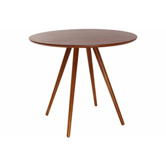 Miliboo Mesa De Comedor Dise&ntilde;o Redondo Nogal D90 Artik