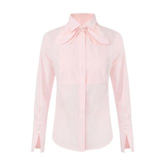 Elisabetta Franchi Dames, Blouses & Shirts, Roze, Maat: S Katoen