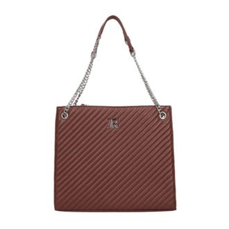 John Richmond Tassen, Dames, Bruin, ONE Size, Leer, Shopping Bag