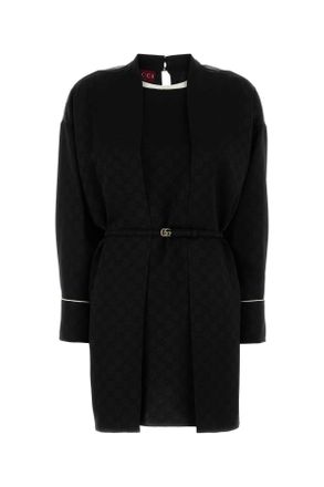 Gucci Womens Black Crepe Dress viscose - Size EU 34 (Womens)