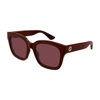 Gucci Sunglasses, unisex, Red, Size: 54 MM Oversize Sunglasses