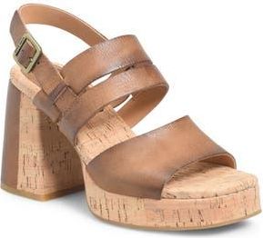 Kork-ease Maxi Sandal in Brown Leather at Nordstrom Rack, Size 11