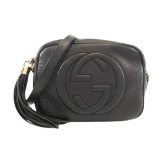 Gucci Pre-owned Cross Body Bags, female, Black, Size: ONE SIZE Pre-owned Vintage Shoulder Bag