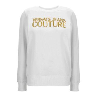 Versace Jeans Couture Sweaters - Dames - Sweatshirts - Wit - 2XS - Hoodies & sweatvesten