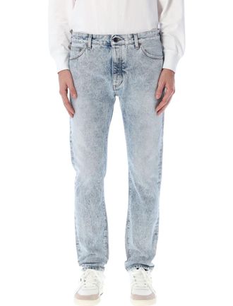 Palm Angels Light Blue Straight Jeans