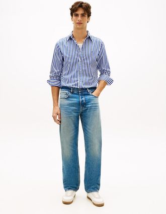 Tommy Hilfiger Mens Selvedge Regular Straight Jean - Blue - 32W x 30L